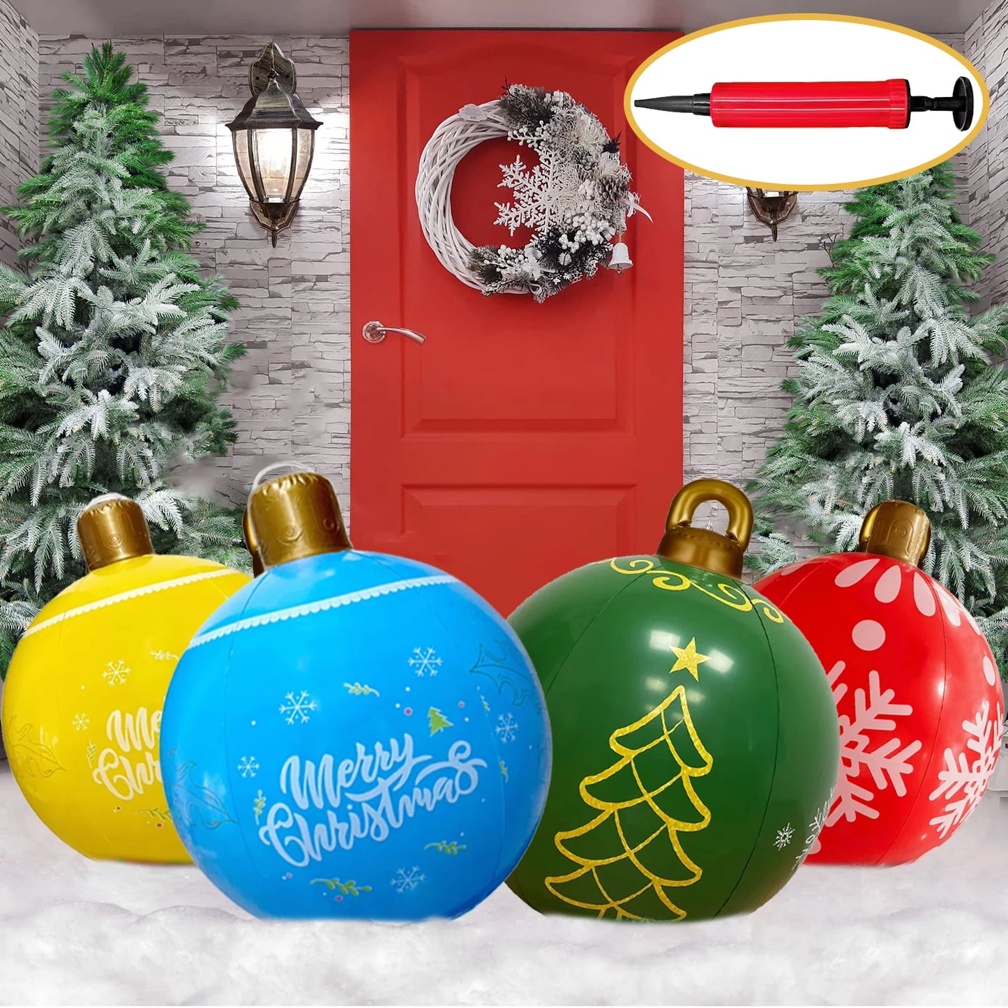 Giant Inflatable Christmas Balls