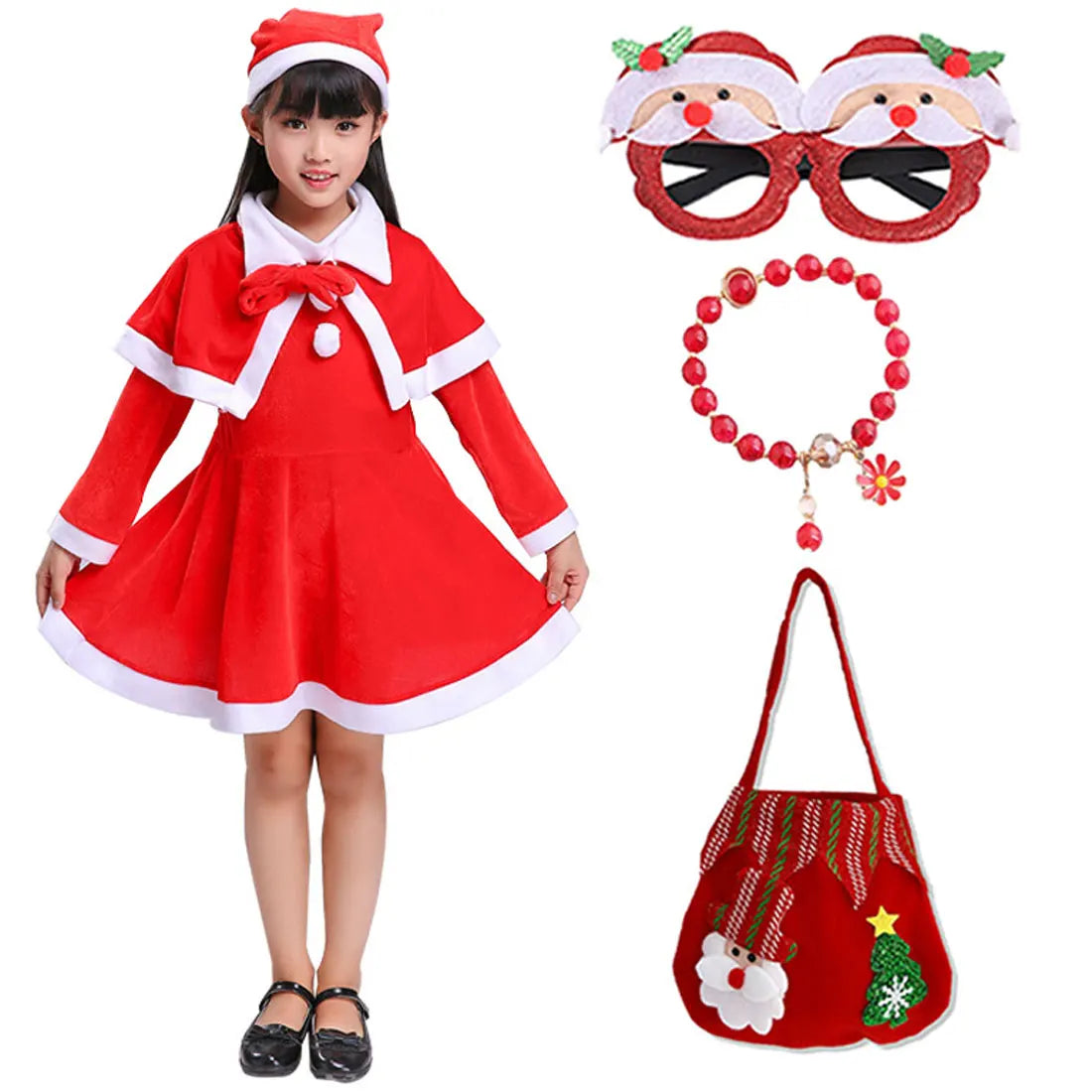Holiday Magic Santa Costume Set for Kids
