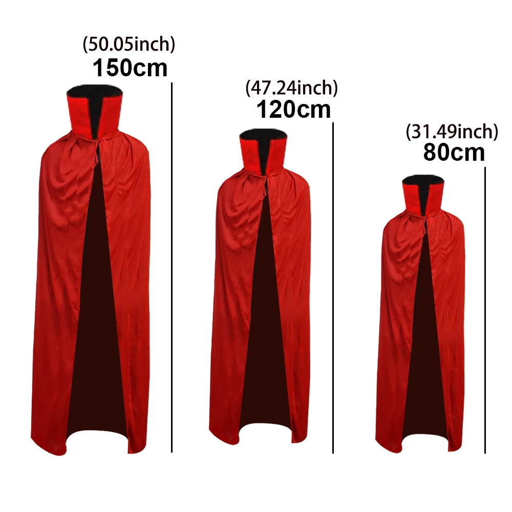Reversible Vampire Cape — Black & Red