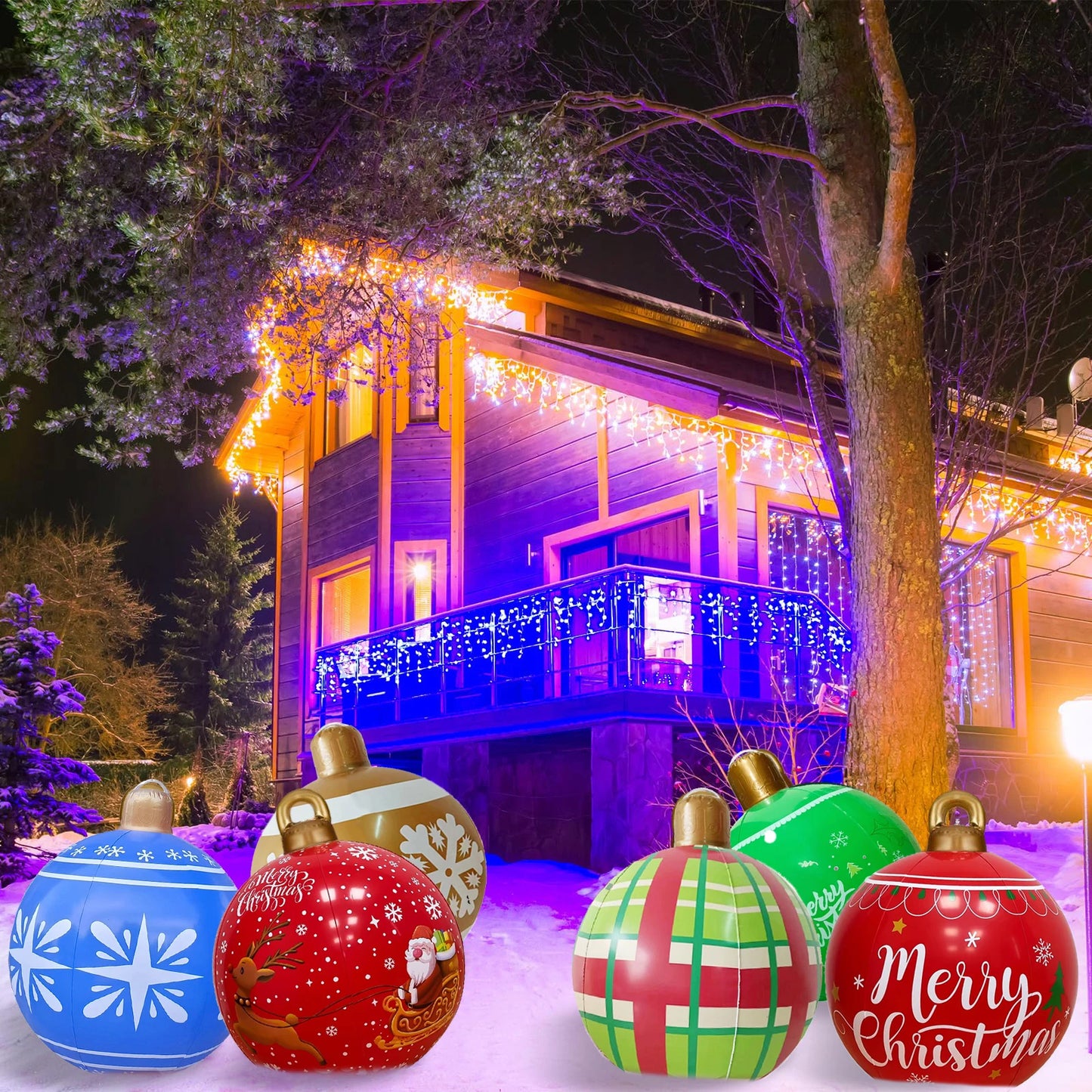 Giant Inflatable Christmas Balls