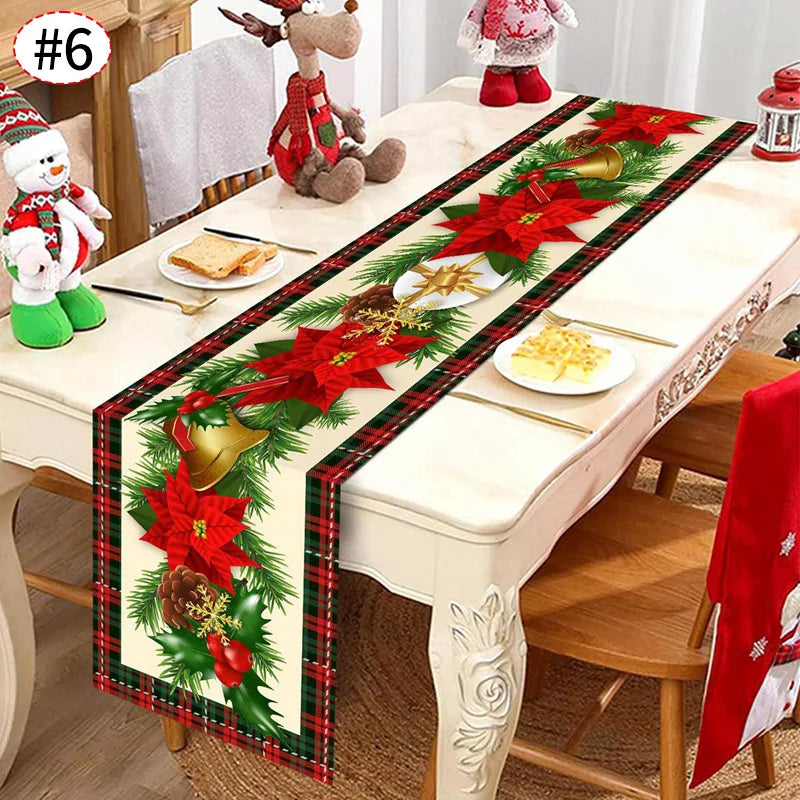 Santa & Gingerbread Table Runner
