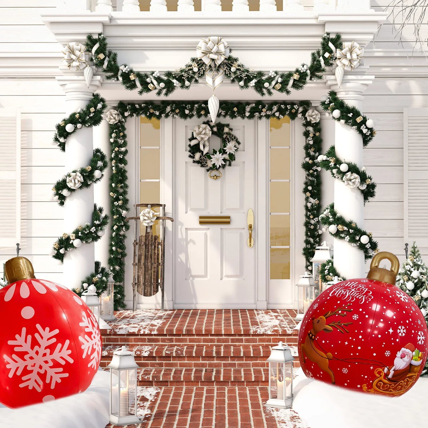 Giant Inflatable Christmas Balls