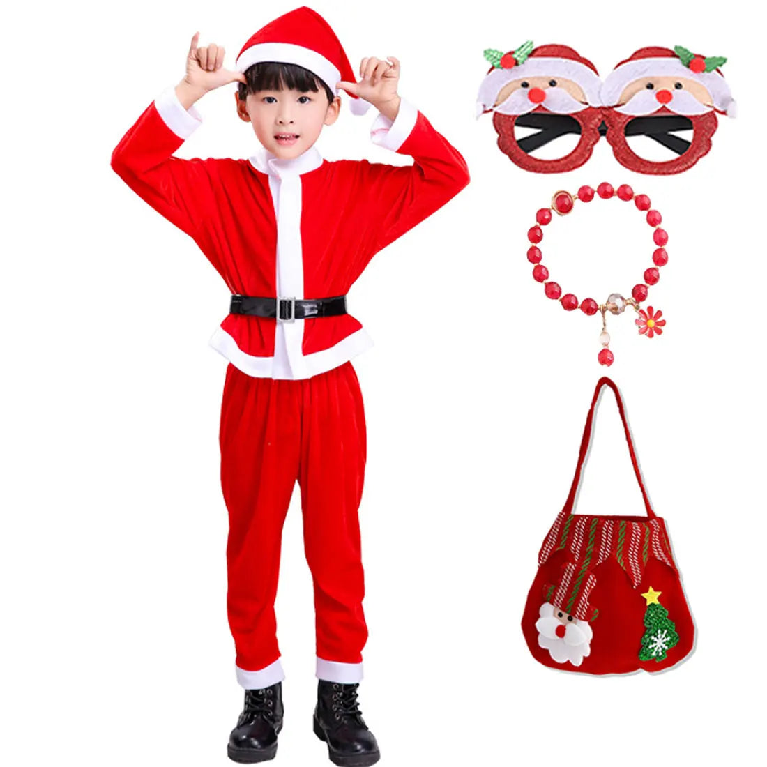 Holiday Magic Santa Costume Set for Kids