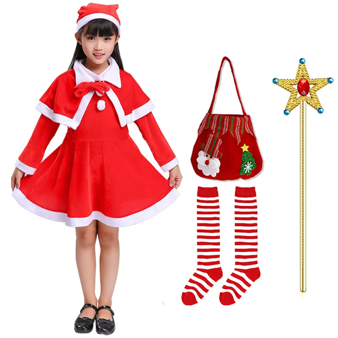 Holiday Magic Santa Costume Set for Kids