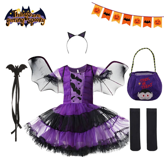 Girls Vampire Tutu Halloween Costume