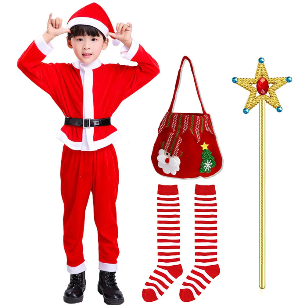 Holiday Magic Santa Costume Set for Kids