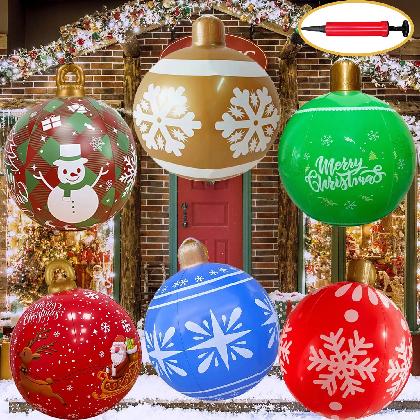 Giant Inflatable Christmas Balls