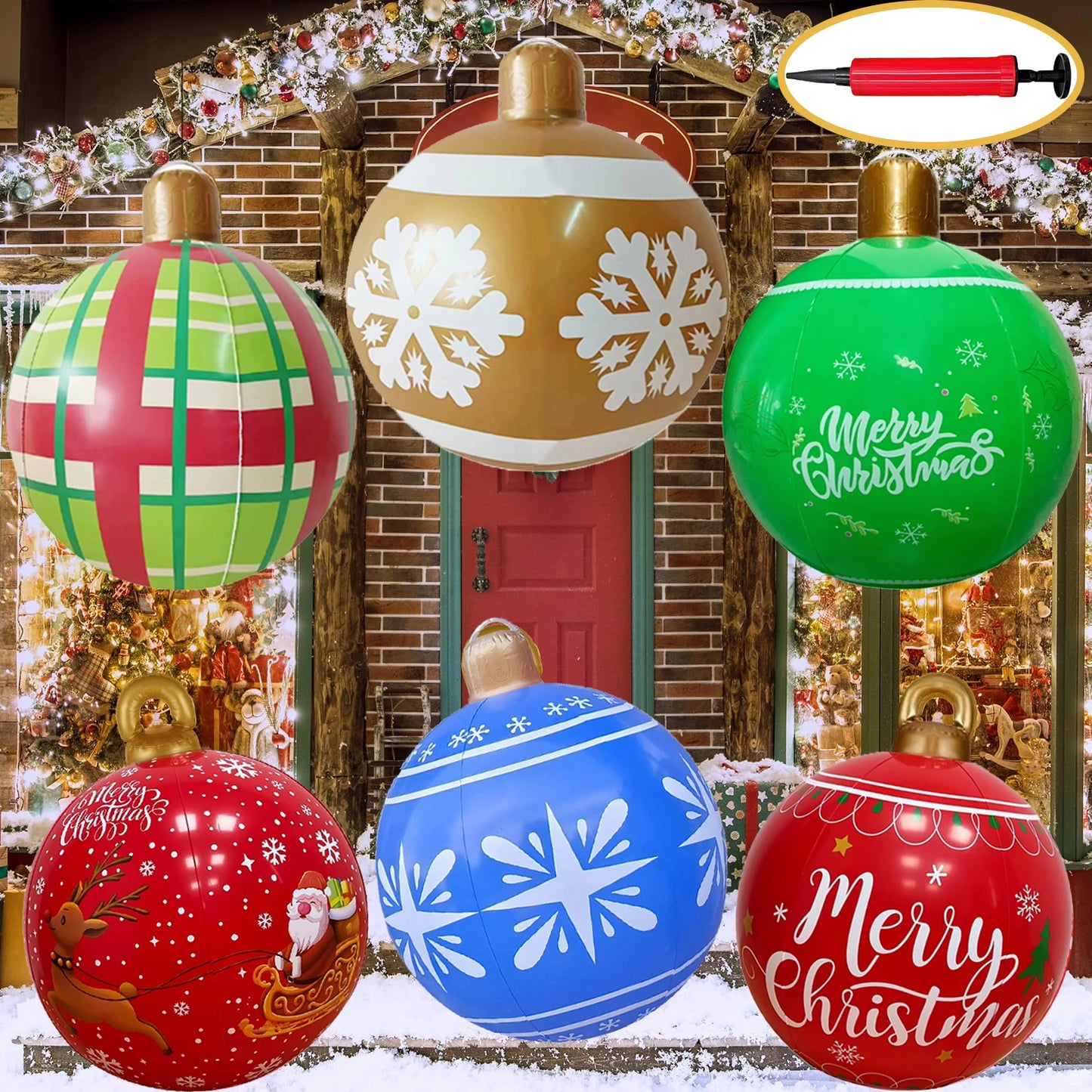 Giant Inflatable Christmas Balls