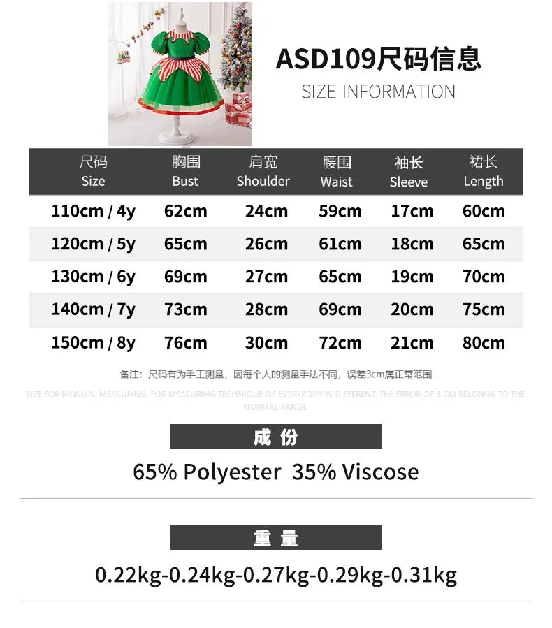 Magical Princess Christmas Dress