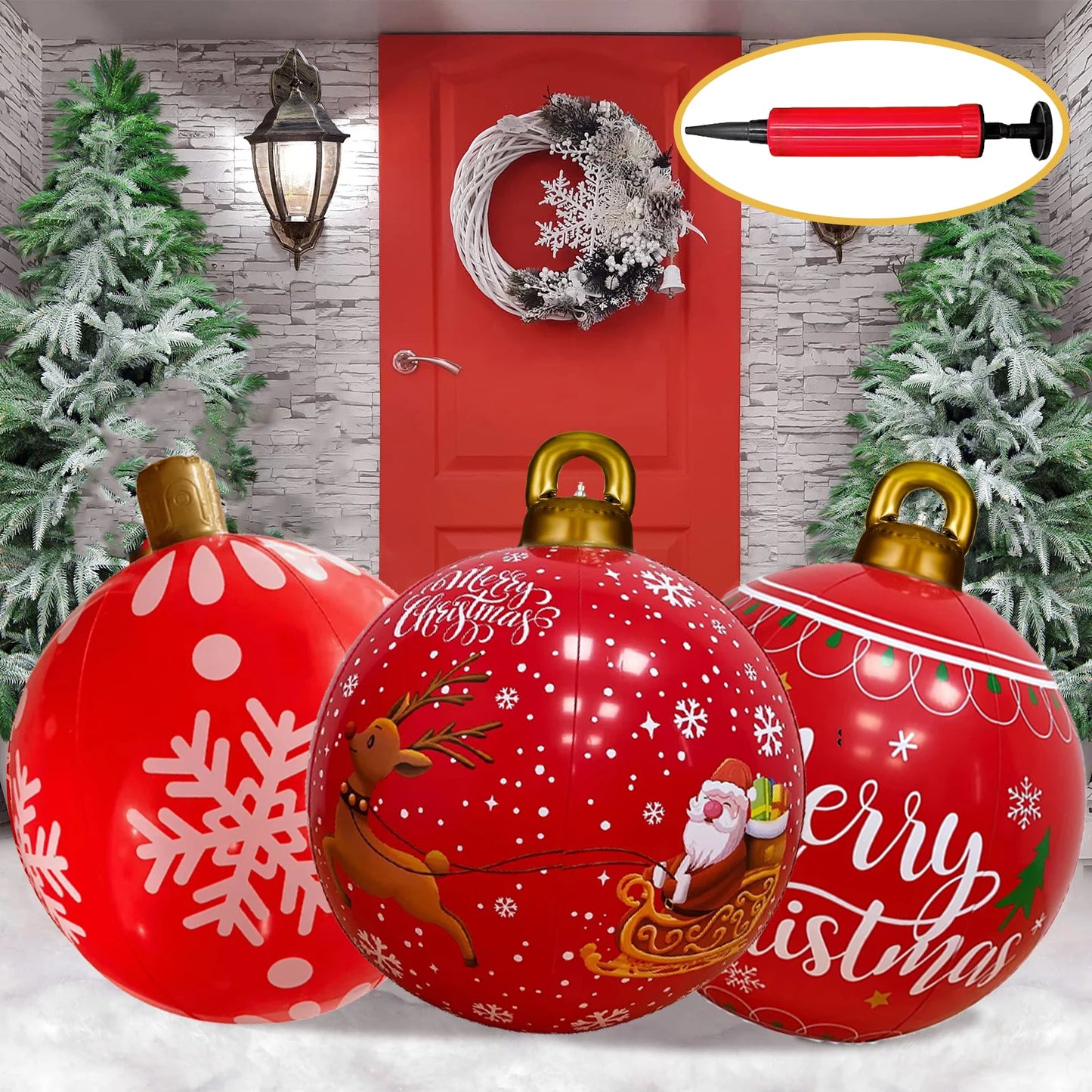 Giant Inflatable Christmas Balls