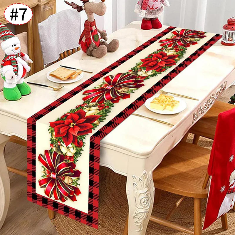 Santa & Gingerbread Table Runner